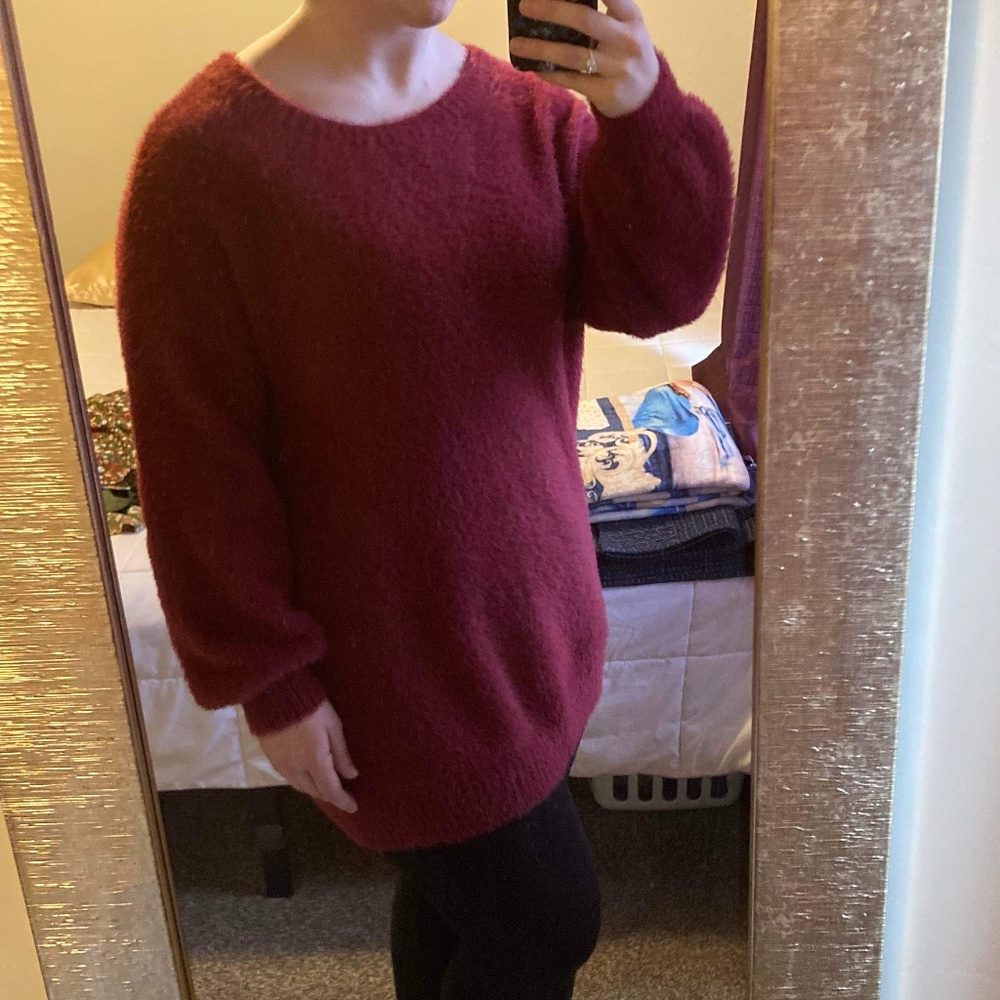 Loose Fit Pullover Sweater Dress